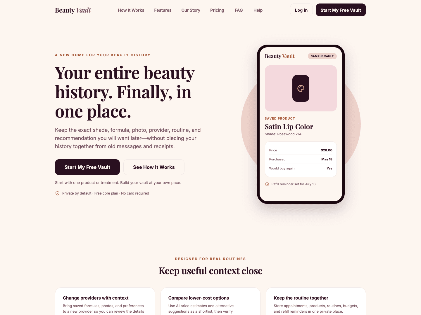 Beauty Vault preview