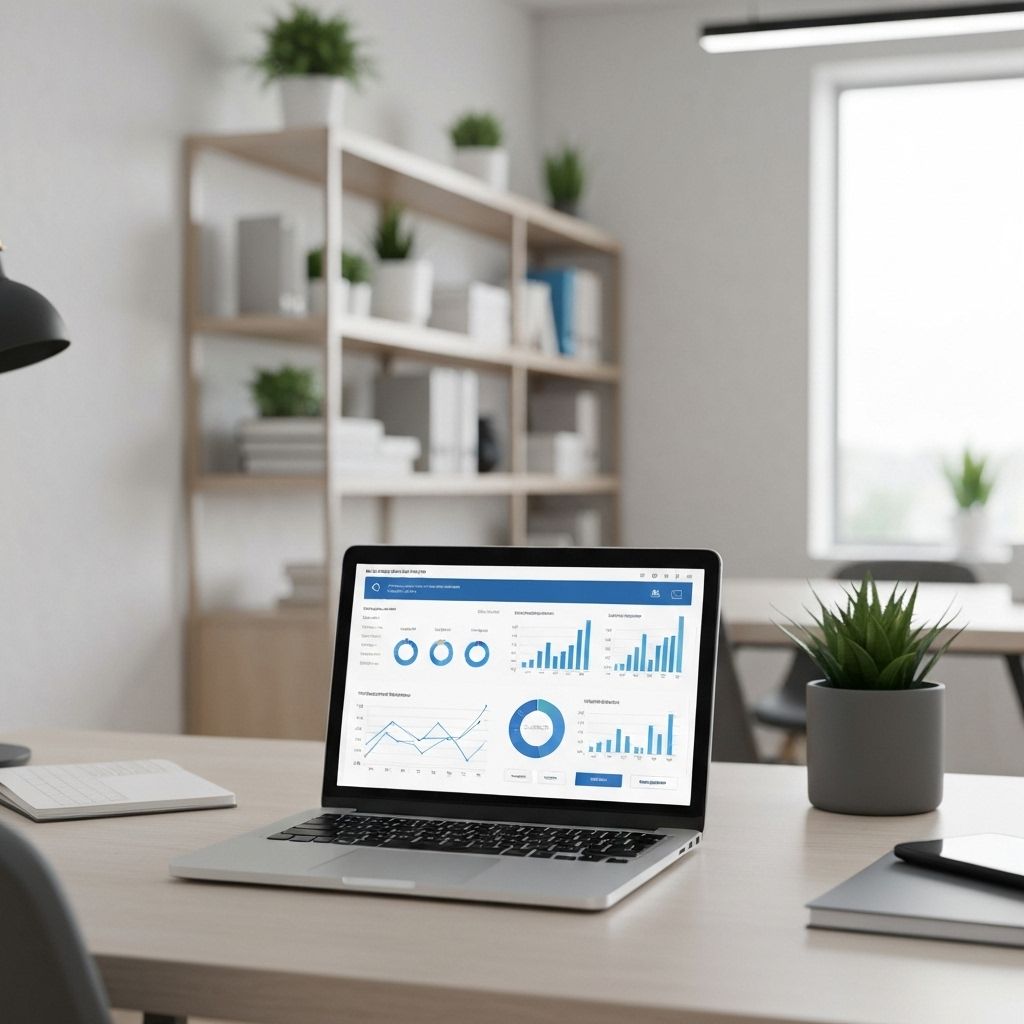 Modern business workspace